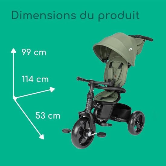 Bebeconfort Windy, driewieler met duwstang, 10 maanden- 4 jaar, 0-25 kg, groeit mee met je kind, comfortabele en omkeerbare zitting, compact opvouwbaar, driewieler voor baby en peuter, Tinted Stone Bebeconfort Windy, driewieler met duwstang, 10 maanden- 4 jaar, 0-25 kg, groeit mee met je kind, comfortabele en omkeerbare zitting, compact opvouwbaar, driewieler voor baby en peuter, Tinted Stone