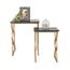 Penguin Home Black Marble Top Coffee Tables With Gold Painted Iron Steel Frame Stone Golden Slate Small A Vente Table Basse Fitted C - Small Marble Top Coffee Table Penguin Home Black Marble Top Coffee Tables With Gold Painted Iron Steel Frame Stone Golden Slate Small A Vente Table Basse Fitted C - Small Marble Top Coffee Table