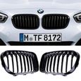 2 GRILLE DE CALANDRE M PERFORMANCE NOIR BRILLANT BMW SERIE 1 F20 / F21 PHASE 2 A PARTIR DE 03/2015-0
