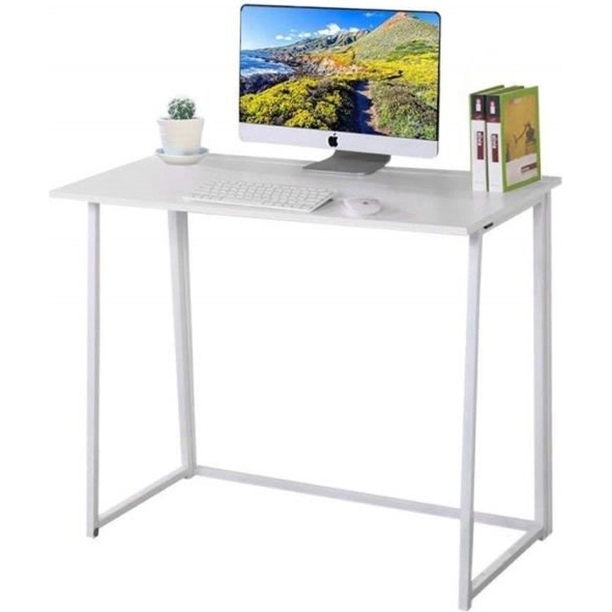 Bureau Informatique Bureau Pliant En Bois Bureau D Ordinateur 80 X 45 X 74 Cm Blanc Achat Vente Bureau Bureau Informatique Bureau Cdiscount