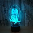 Kawaii De Bande Dessinee Hibou Lumiere Led 3d Animaux Nuit Lumiere