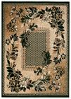 TAPISO Tapis Salon Poils Courts ATLAS Beige Vert Crème Floral Polypropylène Intérieur 120x170 cm