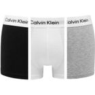 CALVIN KLEIN Pack de 3 Boxers Noir/Blanc/Gris Homme