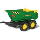 Remorque Rolly Half Pipe John Deere pour tracteur à pédales - ROLLY TOYS - 2 essieux - Garçon