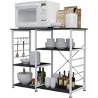 sogeshome Étagère de rangement de cuisine , armoire de rangement pour chariot de cuisine avec 3 + 3 étagères