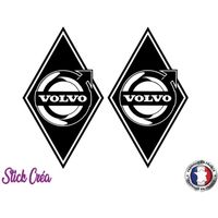 2 Stickers Autocollants Losanges Volvo FH Couleur au Choix Decal Aufkleber Pegatinas (Gris)