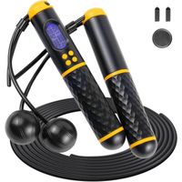 Corde à Sauter Sport fitness pour adultes - Corde a Sauter Sans Fil avec Compteur Calories et Minuterie LCD écran montrant