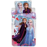Parure Housse De Couette Polyester Reine Des Neiges 2 140x200 Cm Et Taie D'oreiller - Frozen