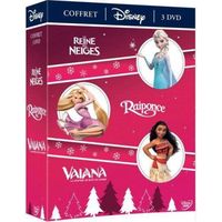 Disney Studios Coffret Vaiana, Reine des neiges et Raiponce DVD - 8717418550165