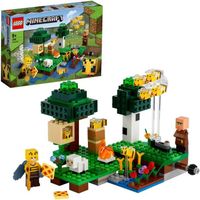 LEGO® Minecraft 21165 La Ruche, Jouet avec Figurines de Mouton, d'Abeilles et Villageois