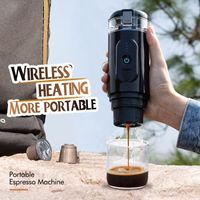 Cafetière Machine à café portable de voyage compatible avec capsule et charge USB  pour bureau / voiture / extérieurs
