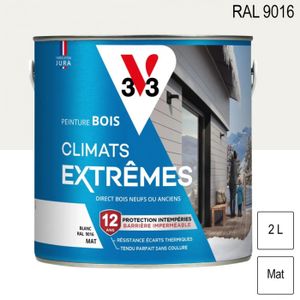 PEINTURE - VERNIS Peinture bois extérieur Climats Extrêmes RAL 9016 