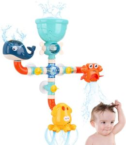 JOUET DE BAIN Jouets de bain pour bébé, ventouses de baignoire, jouets sensoriels pour piscine, tout-petits, enfants, fête prénatale,.[Z1321]