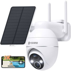 DEATTI Caméra Extérieure 2K PTZ - Suivi Automatique, Audio 2 Sens, Alarme, IP66