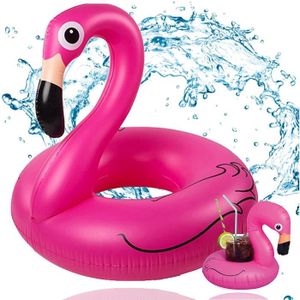 PATAUGEOIRE Anneau Flamingo env.110 cm Anneau gonflable Flamin
