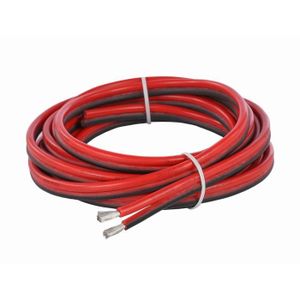 Câble électrique parallèle 2x1 25m DUOLEC Blanc - Cables électriques