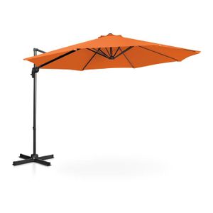 PARASOL Parasol deporte rond diametre 300 cm inclinable et pivotant orange