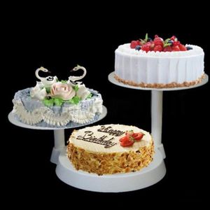 Présentoir à gâteau rectangulaire avec miroir - Support à gâteau