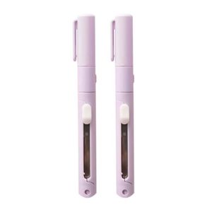 CISEAUX couleur violet Papier Scrapbook Kawaii 2 pièces, petits ciseaux de poche portables, papeterie utilitaire de s