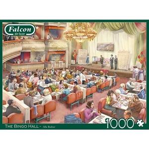 PUZZLE Puzzle Falcon Bingo Hall 1000 pièces - Vert/Rouge 