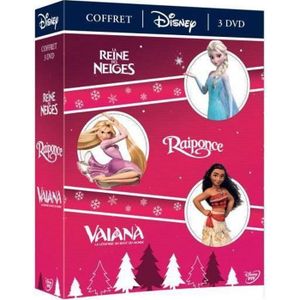 DVD DESSIN ANIMÉ Disney Studios Coffret Vaiana, Reine des neiges et Raiponce DVD - 8717418550165