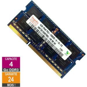 MÉMOIRE RAM Barrette Mémoire 4Go RAM DDR3 Hynix HMT351S6BFR8C-