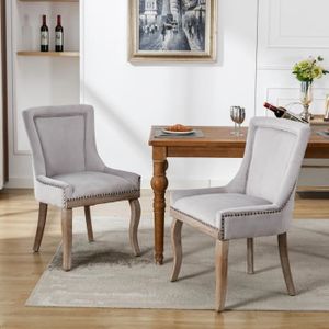 CHAISE Chaise de salle à manger luxueuse(2 pièces), chais