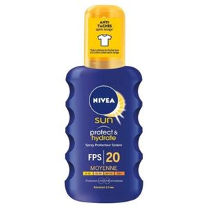 SOLAIRE CORPS VISAGE Nivea Sun Spray Protect Et Hydrate FPS20 200ml (lo