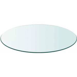 TABLE BASSE vidaXL Dessus de table ronde en verre trempé 600 m