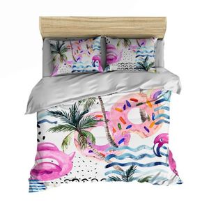 Linge de Lit Literie pour Enfants 100x135+40x60 Chatons Rose Linge de Lit B/éb/é 100/% Coton