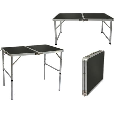 Table De Camping Portable 3kg Pliante En Mallette 90x60cm Aluminium Gris Fonce Prix Pas Cher Cdiscount