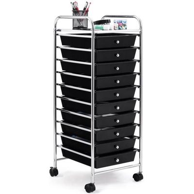 Chariot De Rangement 10 Tiroirs Avec Roulettes - Dimensions 65,5x37x87 Cm - Roulettes Verrouillables - Pour Cuisine, Salle De Bain, Bureau Chariot Rangement 10 Tiroirs Chariot De Rangement 10 Tiroirs Avec Roulettes - Dimensions 65,5x37x87 Cm - Roulettes Verrouillables - Pour Cuisine, Salle De Bain, Bureau Chariot Rangement 10 Tiroirs