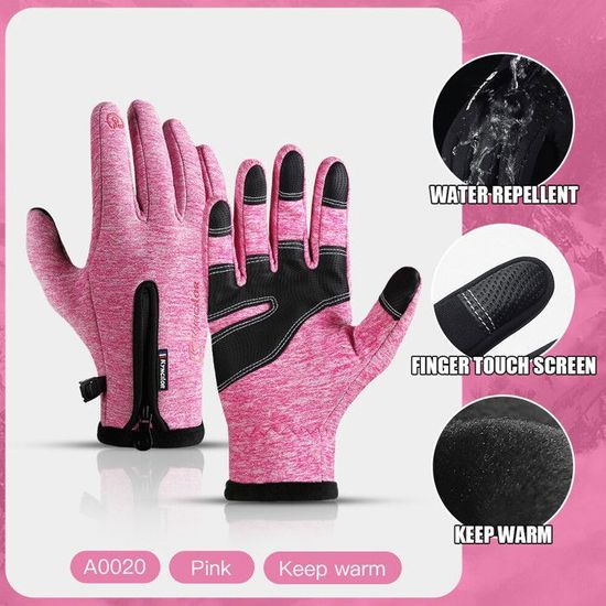 Gants D'hiver Hommes écran Tactile Gant Temps Froid Absorbant Les Chocs Gants