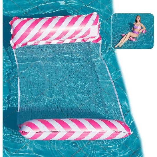 Hamac Gonflable Piscine MQVXT | Matelas Flottant Hamac Eau Adulte Enfant | Bouée Piscine Confort Repos Plage Été