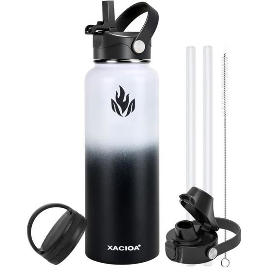 Panvola Eat Sleep Wrestle Gobelet Isotherme En Acier Inoxydable Avec Couvercle Amovible Et Paille (noir, 591 Ml