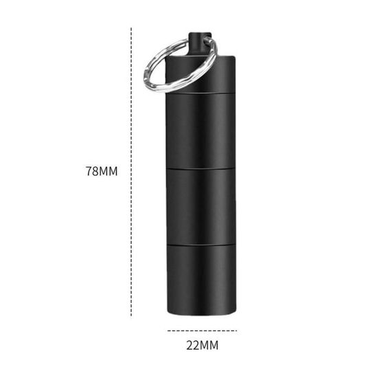 Capsule étanche En Aluminium - Double Ouverture, Survie, Pêche, Pour U盘, Argent, Médicaments