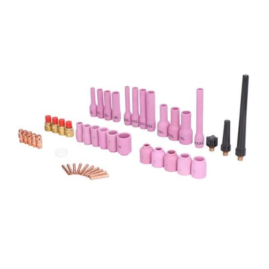 2 Pièces Tasse De Soudage TIG 12#/14# Buse En Céramique Kit Pour WP-9/17/18/20/25/26 - Blanc