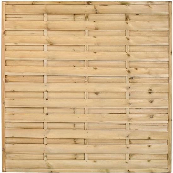 panneau claustra en bois garden panel 180 cm beige cdiscount jardin