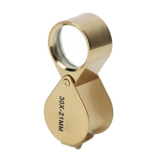 Loupe pliante 30X tout verre optique KIMISS pour bijoutier et lecture d Loupe pliante 30X tout verre optique KIMISS pour bijoutier et lecture d