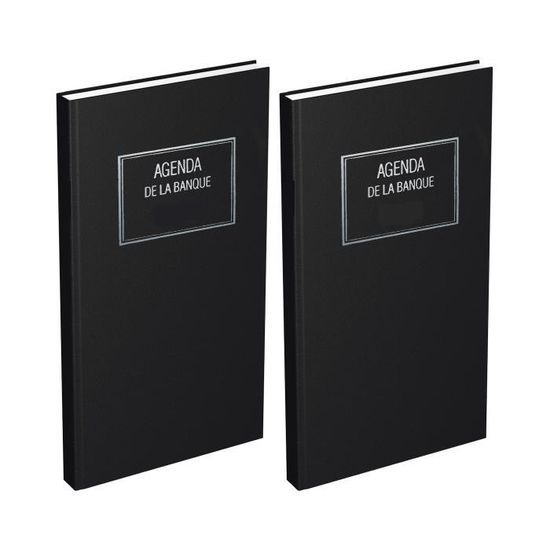 Agenda Lecas Long Travers 14x35 1 Jour Par Page 2026 - Noir