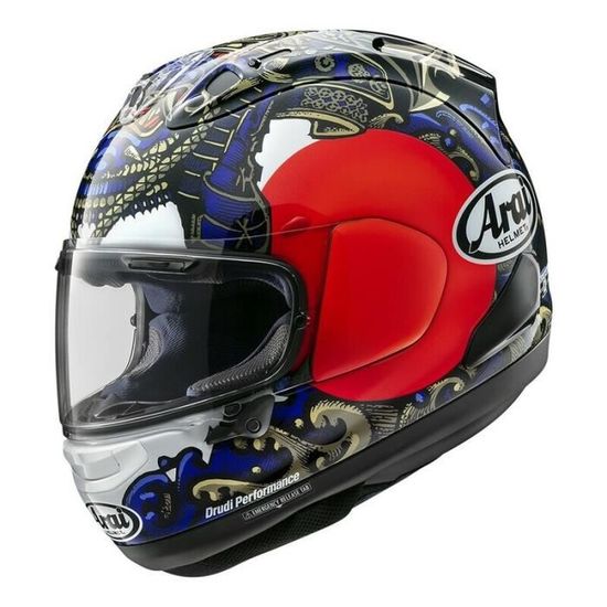 Casque Arai RX7 V EVO Blade red white blue, intégral moto