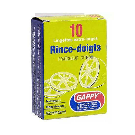 Lingettes Rince-Doigts Citron - Lot De 40 | Nettoyantes & Parfumées | Pour Repas, Pique-Nique