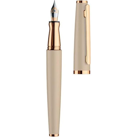 Otto Hutt Füllfederhalter D06 – Flieder-Platin, Aluminium, Strichstärke B, 14cm, Premium Schreibgerät