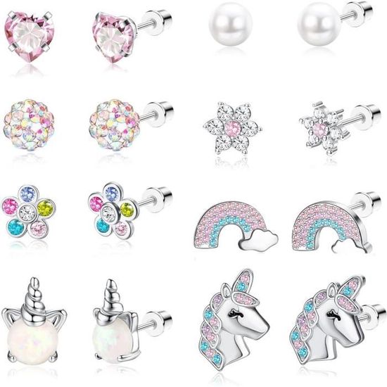 Lot De 20 Paires De Boucles D'oreilles Pour Femmes – Acier Inoxydable Hypoallergénique – Styles Variés : Perles, Zircon, Créoles – Cadeau Idéal