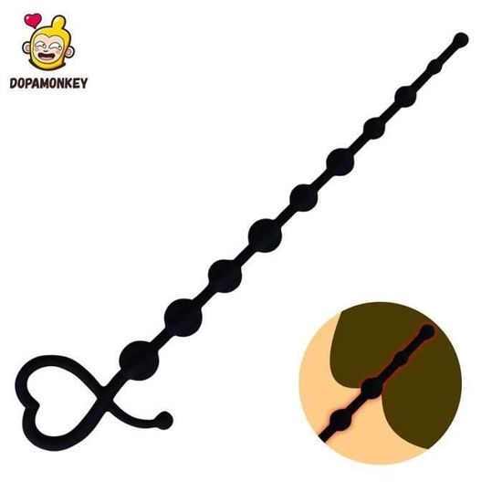 Plug Anal BUD XL Noir – 21 X 5,8 Cm, Flexible, Ventouse, Sextoy Unisexe, Fabriqué En France