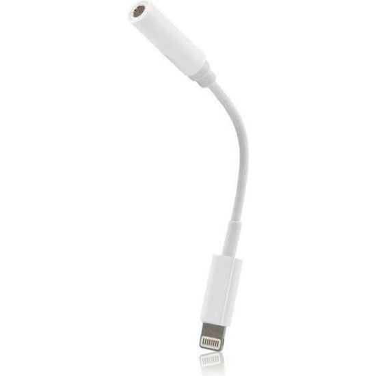Adaptateur Lightning Vers Jack 3,5mm – 2 Pack Pour IPhone 14/13/12/11/X/8/7