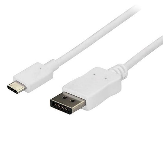 STARTECH Câble adaptateur USB Type C vers DP - Compatible Thunderbolt 3 - 1 m - Noir