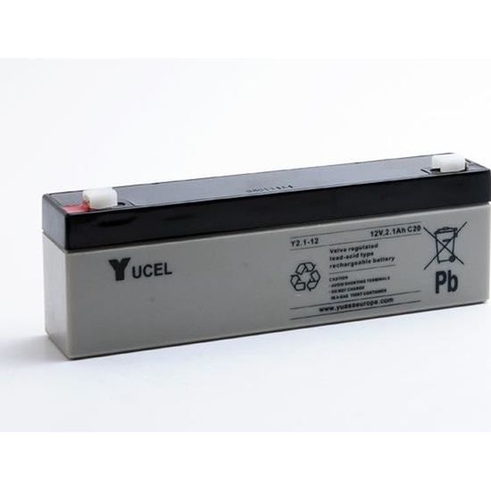 Batterie plomb AGM YUCEL Y2.1-12 12V 2.1Ah F4.8-Yucel