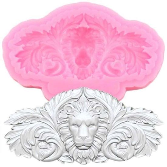 Moule à Fondant Baroque En Silicone - Relief, 8,9x8,9 Cm, Résistant à La Chaleur (-40°C à 220°C), Pour Gâteau, Chocolat, Résine