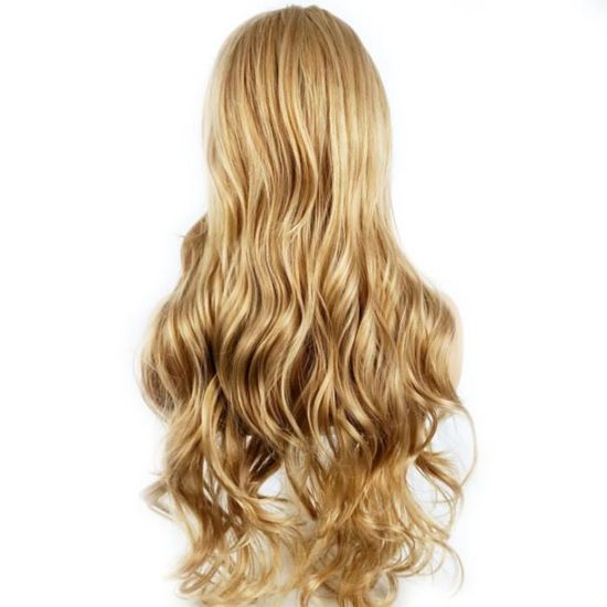 Perruque blonde online longue bouclée